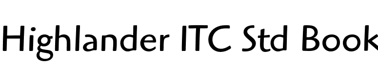 Highlander ITC Std Book font preview