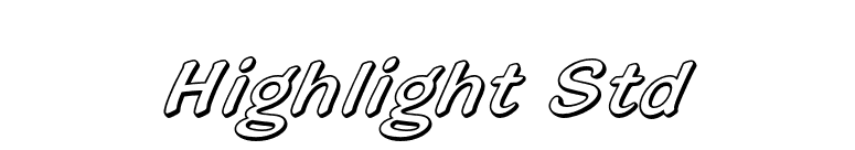 Highlight Std font preview