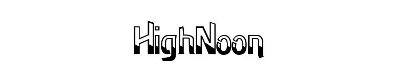 HighNoon font preview