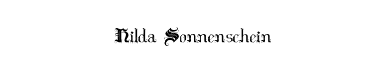 Hilda Sonnenschein font preview