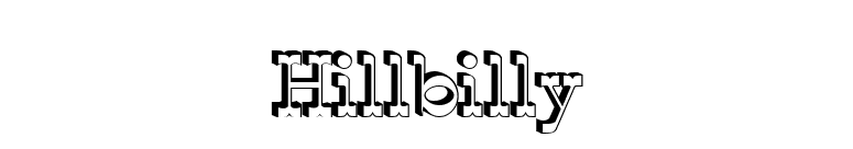 Hillbilly font preview