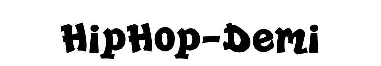 HipHop-Demi font preview