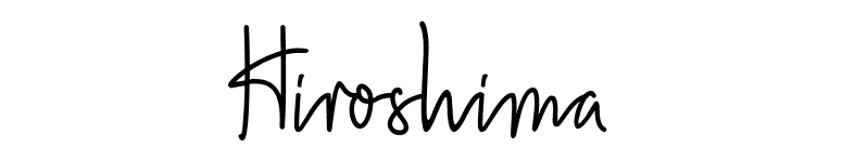 Hiroshima font preview