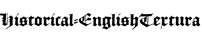 Historical-EnglishTextura font preview