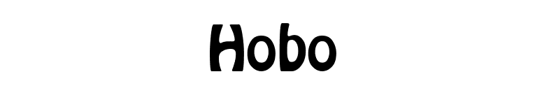 Hobo font preview