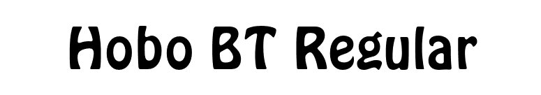 Hobo BT Regular font preview
