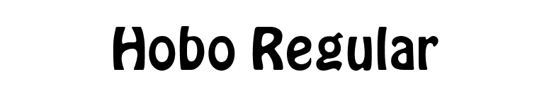 Hobo Regular font preview