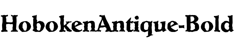 HobokenAntique-Bold font preview