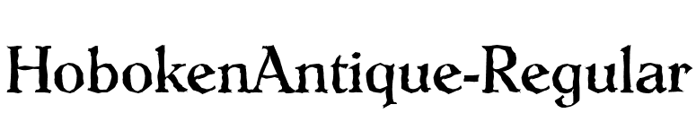 HobokenAntique-Regular font preview