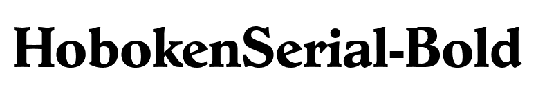HobokenSerial-Bold font preview