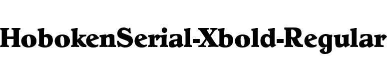 HobokenSerial-Xbold-Regular font preview