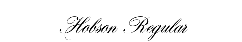 Hobson-Regular font preview