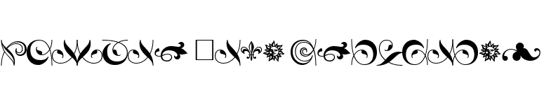 Hoefler Text Ornaments font preview