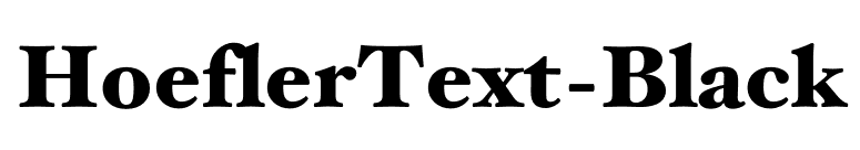 HoeflerText-Black font preview