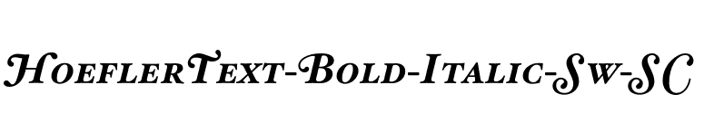 HoeflerText-Bold-Italic-Sw-SC font preview