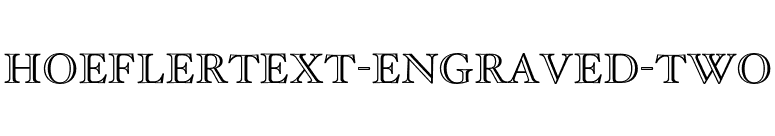 HoeflerText-Engraved-Two font preview
