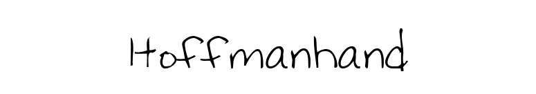 Hoffmanhand font preview