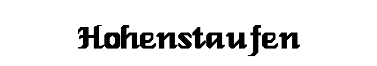 Hohenstaufen font preview