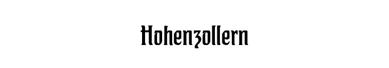 Hohenzollern font preview