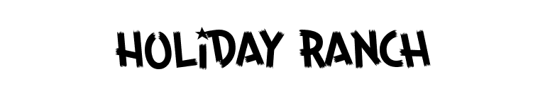 Holiday Ranch font preview
