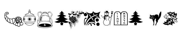 HolidayPi BT font preview