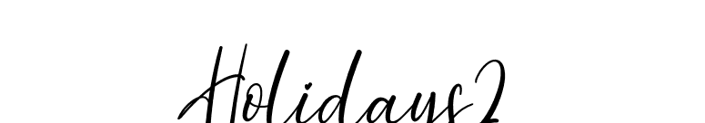 Holidays2 font preview