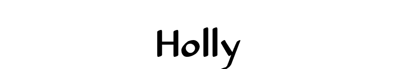Holly font preview