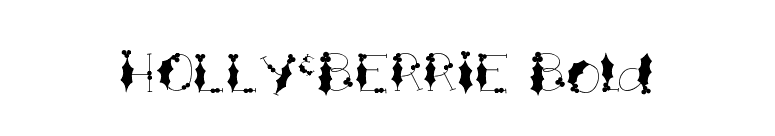 HOLLY&BERRIE Bold font preview