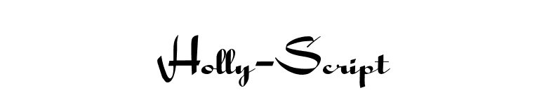 Holly-Script font preview