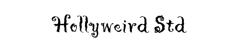 Hollyweird Std font preview