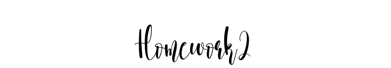 Homework2 font preview