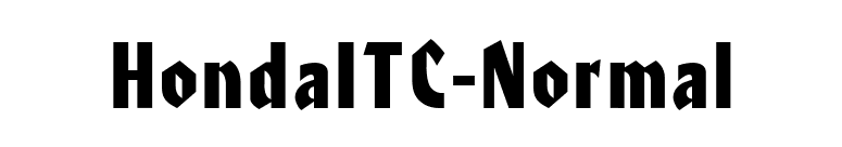 HondaITC-Normal font preview
