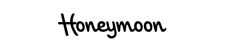 Honeymoon font preview