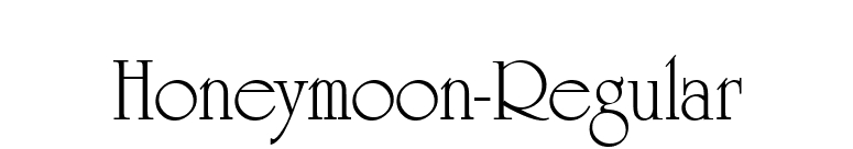 Honeymoon-Regular font preview
