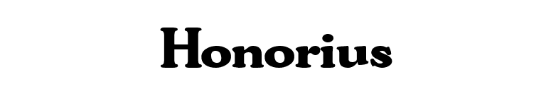 Honorius font preview