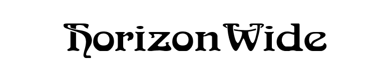 HorizonWide font preview