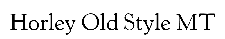 Horley Old Style MT font preview