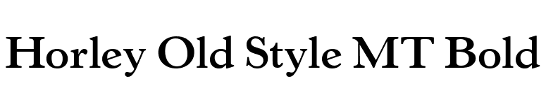 Horley Old Style MT Bold font preview