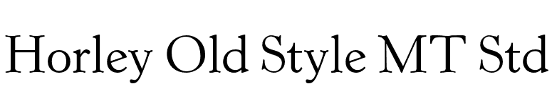 Horley Old Style MT Std font preview
