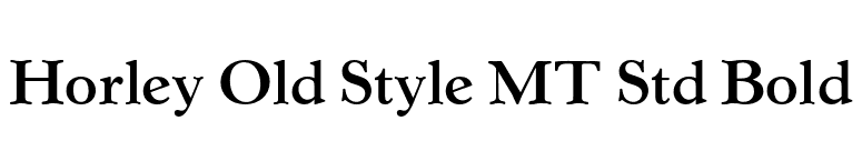 Horley Old Style MT Std Bold font preview
