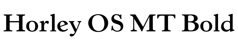 Horley OS MT Bold font preview