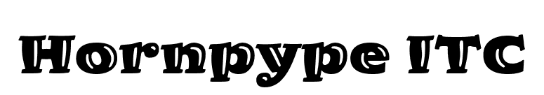 Hornpype ITC font preview