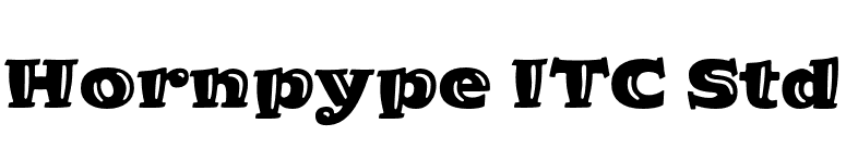 Hornpype ITC Std font preview