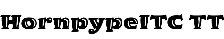 HornpypeITC TT font preview