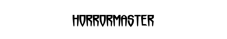 Horrormaster font preview