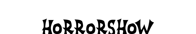 Horrorshow
 New font preview