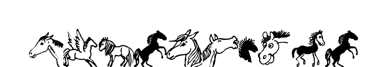 horsedings font preview