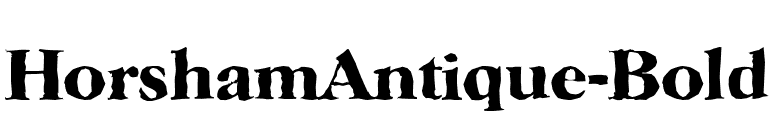 HorshamAntique-Bold font preview
