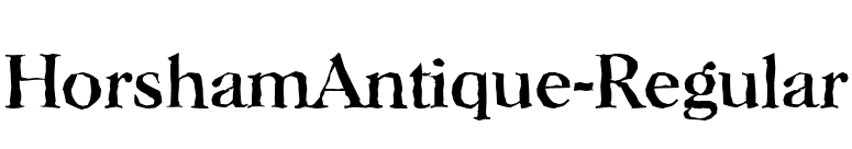 HorshamAntique-Regular font preview