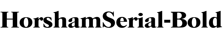 HorshamSerial-Bold font preview